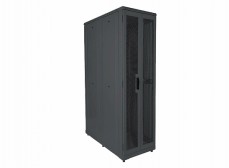 Шкаф телекоммуникационный напольный серверный 19", 47U(800x1200) , ШТ-НП-С-47U-800-1200-П2П-Ч передн