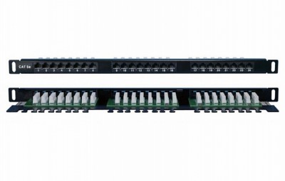 244076 Hyperline PPHD-19-24-8P8C-C5E-110D Патч-панель высокой плотности 19", 0.5U, 24 порта RJ-45, к